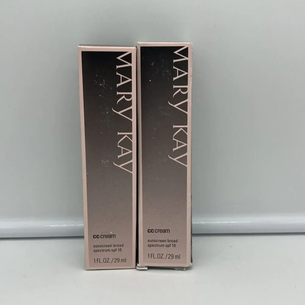 Lot of 2 NIB Mary Kay CC Cream VERY DEEP Sunscreen Broad Spectrum SPF 15 EXP